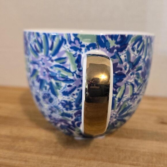 Lilly Pulitzer Coffee/Tea Mugs Multicolor green blue purple (set of 3) - Picture 5 of 10